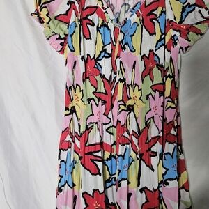 Kate & Mallory Colorful Floral Blouse